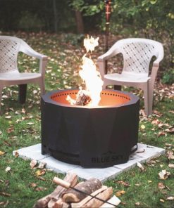 Blue Sky Mammoth 32 In. Round Steel Wood/Pellet High Efficiency Smokeless Fire Pit