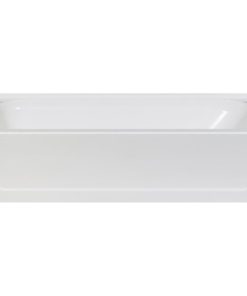 Mustee Topaz 60 In. L x 30 In. W x 16-1/2 In. D Left Drain Bathtub in White