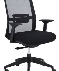 Euro Style Black Lasse High Back Office Chair