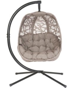 Flowerhouse Sand Hanging Swing Patio Chair