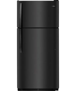 18 cu ft Top Freezer Black Refrigerator