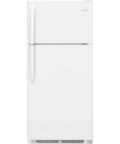18 cu ft Top Freezer White Refrigerator