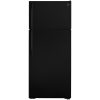 17.5 cu ft Top Freezer Black Refrigerator