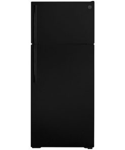 17.5 cu ft Top Freezer Black Refrigerator