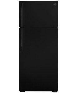17.5 cu ft Top Freezer Black Refrigerator