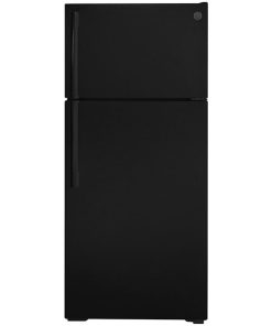 16.6 cu ft Top Freezer Black Refrigerator