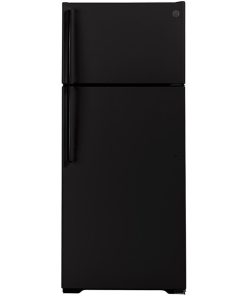 17.5 cu ft Top Freezer Black Refrigerator