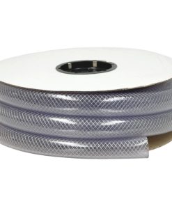 Abbott Rubber 2 In. x 1/2 In. x 50 Ft. Clear T12 Braided PVC Tubing, Bulk Spool