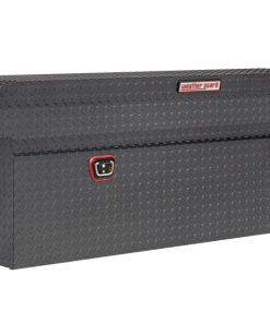 Weather Guard Saddle Truck Tool Box Aluminum Full Deep Gunmetal Gray