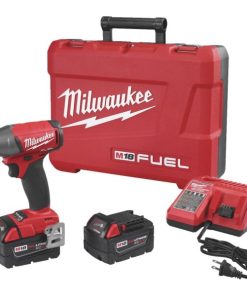 Milwaukee M18 FUEL 18 Volt Lithium-Ion Brushless 3/8 In. Compact Impact Wrench w/Friction Ring Kit
