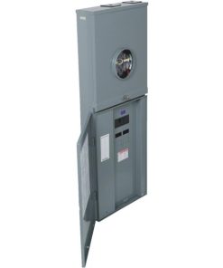 Square D Homeline 200A 8-Space 16-Circuit Outdoor Combination Meter Socket & Main Breaker Load Center