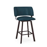 Amisco Easton Cerulean/Oxidado Swivel Counter Stool