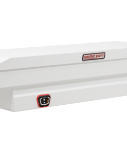 Weather Guard Saddle Truck Tool Box Steel Compact White