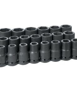 1" Drive 21 Piece Deep Fractional Set 3/4" to 2"