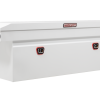 Weather Guard Saddle Truck Tool Box Steel Full Deep White