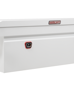Weather Guard Saddle Truck Tool Box Steel Full Deep White
