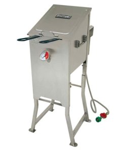 Bayou Classic 4 Gal. Stainless Steel Outdoor Fryer with Stand