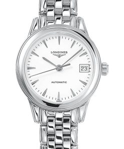 Longines Flagship Stainless Steel Bracelet Watch, White Matt Dial, 26mm
