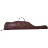 49 In. L Brown Pebbled Leather Rifle Case With Scope