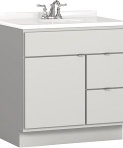 Bertch Riverside 30 In. W x 34-1/2 In. H x 21 In. D Lighthouse Vanity Base, 2 Door/2 Drawer