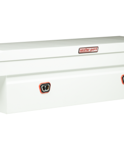 Weather Guard Saddle Truck Tool Box Steel Standard White