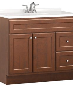 Bertch Northbrook 36 In. W x 34-1/2 In. H x 21 In. D Dawn Vanity Base, 2 Door/2 Drawer