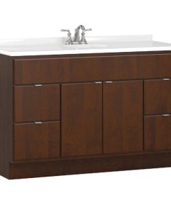 Bertch Riverside 48 In. W x 34-1/2 In. H x 21 In. D Brindle Vanity Base, 2 Door/4 Drawer