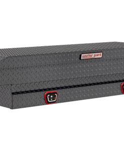 Weather Guard Saddle Truck Tool Box Aluminum Compact Gunmetal Gray