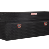 Weather Guard Saddle Truck Tool Box Aluminum Full Deep Gloss Black