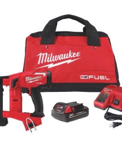 Milwaukee M18 FUEL 18 Volt Lithium-Ion 18-Gauge 1/4 In. Narrow Crown Brushless Cordless Finish Stapler Kit