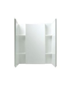 Sterling 3-Piece 48 In. W. x 55-1/8 In. H. x 36 In. D. White Shower Wall Set