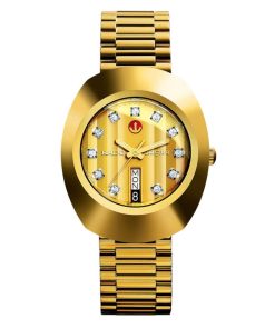 Rado The Original Automatic Gold-Tone Dial Stainless Steel Watch, 35mm