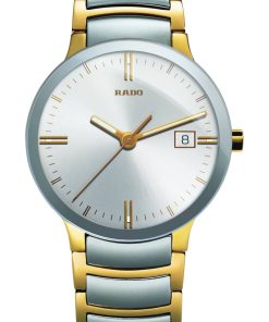 Rado Centrix Quartz White Dial Two-Tone Watch, 38mm