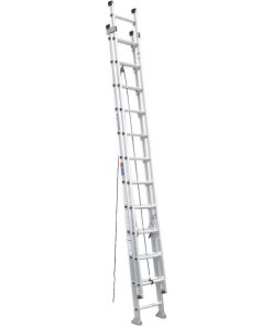 Werner 24 Ft. Aluminum Extension Ladder with 300 Lb. Load Capacity Type IA Duty Rating