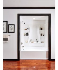 Delta Classic 400 3-Piece 60 In. L x 32 In. D (Bathtub) Tub Wall Kit in White