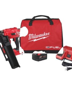 Milwaukee M18 FUEL 18 Volt Lithium-Ion Brushless 21 Degree Cordless Framing Nailer Kit