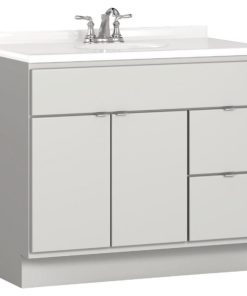 Bertch Riverside 36 In. W x 34-1/2 In. H x 21 In. D Lighthouse Vanity Base, 2 Door/2 Drawer