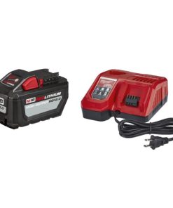 Milwaukee M18 REDLITHIUM High Output 18 Volt Lithium-Ion 12.0 Ah Tool Battery w/M18 & M12 Rapid Charger