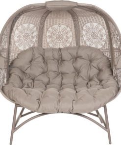Flowerhouse Cozy Pumpkin 45 In. W. x 56 In. H. x 25 In. D. Sand Loveseat