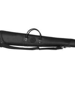 43 In. L Black Smooth Leather Shotgun Case Without Scope