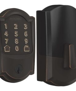 Schlage Encode Smart WiFi Deadbolt with Aged Bronze Camelot Trim