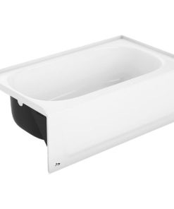 Briggs Pendant 46-1/2 In. L x 27 In. W Left Drain Bathtub in White