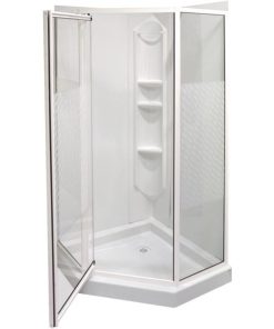 Maax 74 In. H. x 38 In. D. x 38 In. L. White Polystyrene Shower Stall