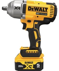 DeWalt 20 Volt MAX XR Lithium-Ion 1/2 In. Cordless Torque Impact Wrench with Hog Ring Anvil Kit