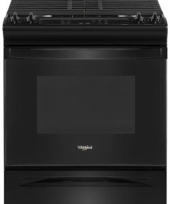 Whirlpool ADA 5 Cu. Ft. Black Gas Range With Frozen Bake Technology