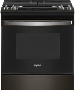 Whirlpool ADA 5 Cu. Ft. Black Stainless Steel Gas Range With Frozen Bake Technology