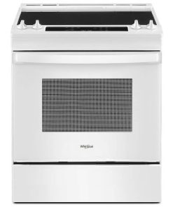 Whirlpool ADA 34" White Tall Slide-In Electric Range With Self Clean Oven Cycle