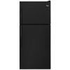 18.3 cu ft Top Freezer Black Refrigerator