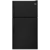 18.3 cu ft Top Freezer Black Refrigerator