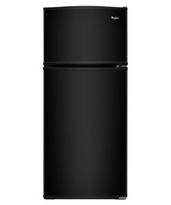 16 cu ft Top Freezer Black Refrigerator